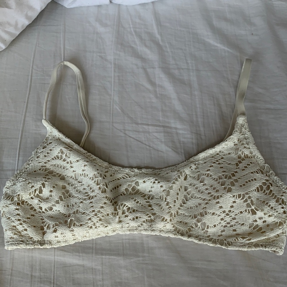White Aeire bathingsuit top